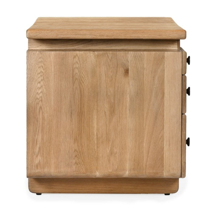 Modern Oak Workspace Sculpture - Earthy Charm