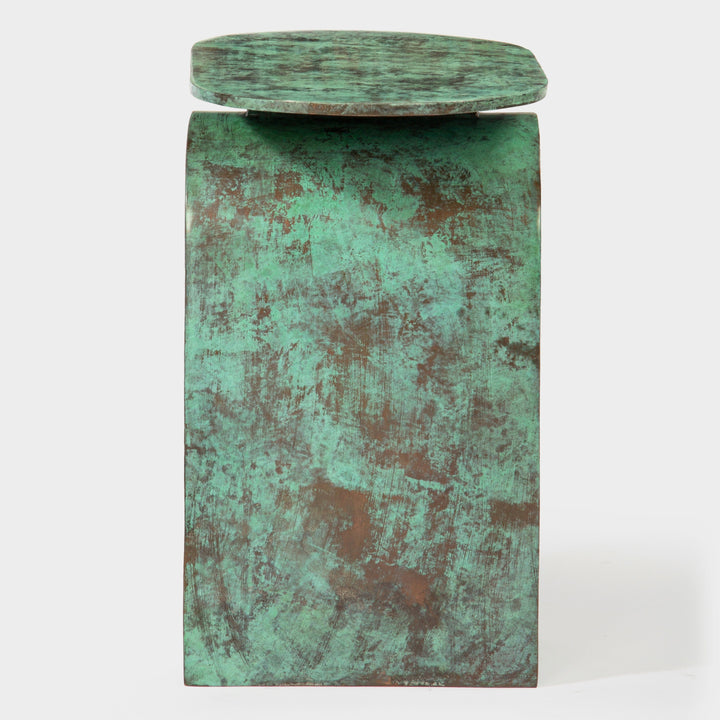Eco-Chic Aged Green Arch Table