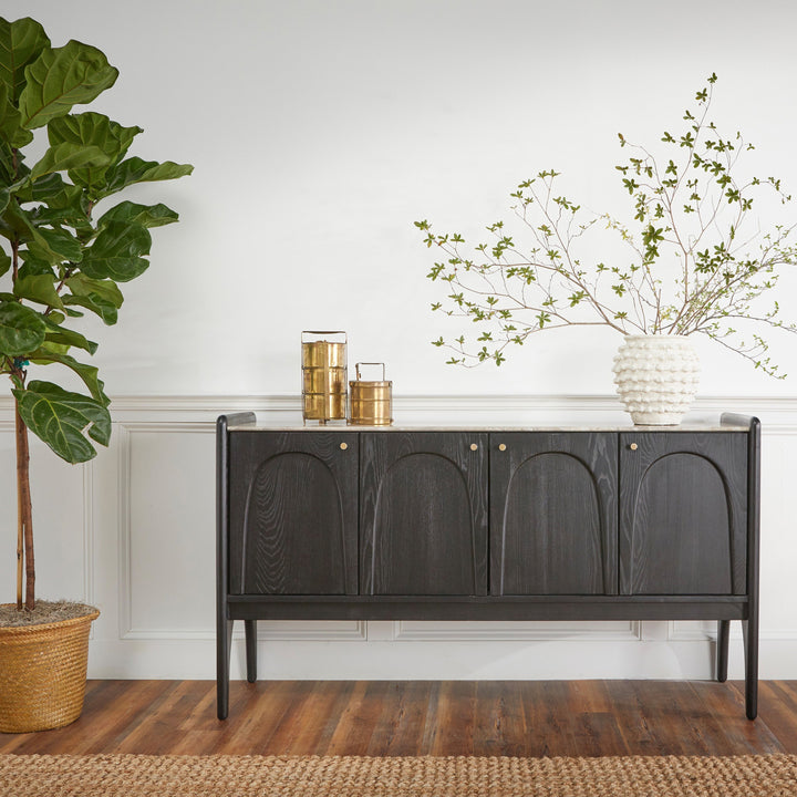 Arched Stone Symphony Sideboard - Charcoal