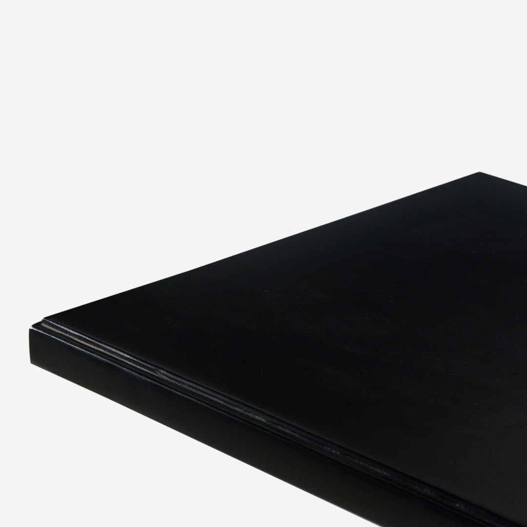 Chic Stepped Solid Wood Art Deco Console - Charcoal