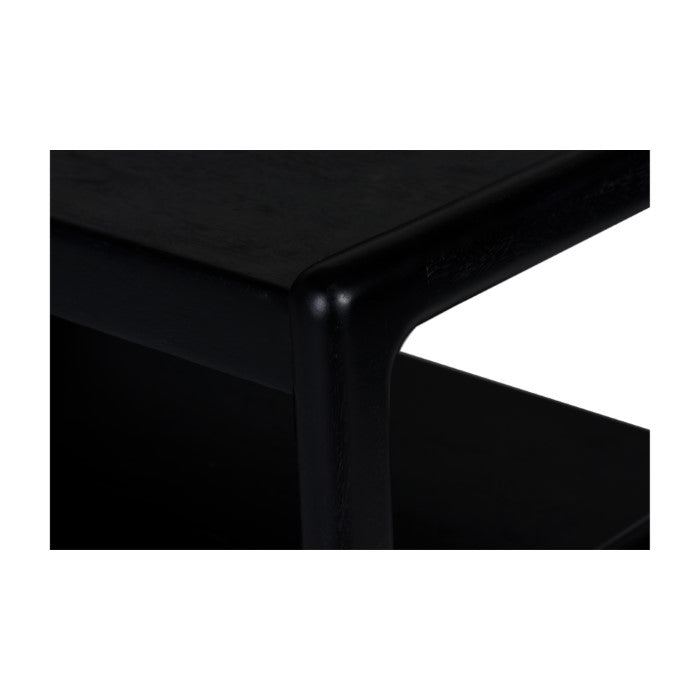 Modern Charcoal Plantation Hardwood Side Storage Unit