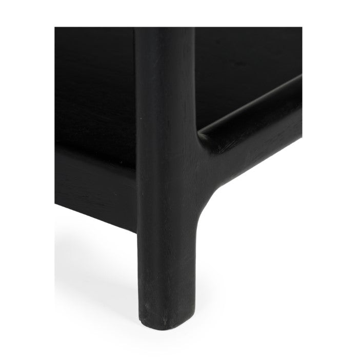 Modern Charcoal Plantation Hardwood Side Storage Unit