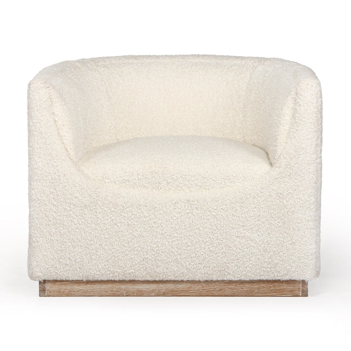 Modern Geometric Bouclé Lounge Chair