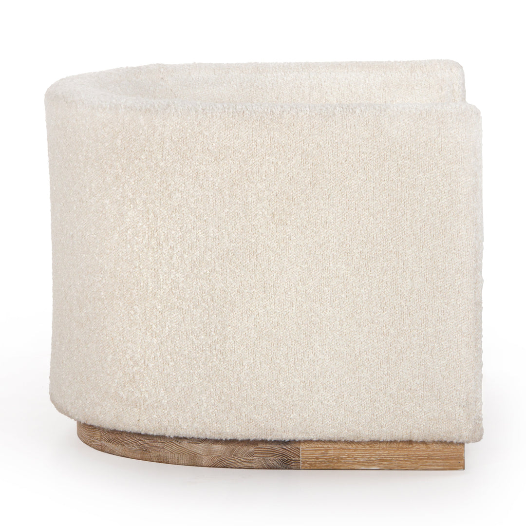 Modern Geometric Bouclé Lounge Chair