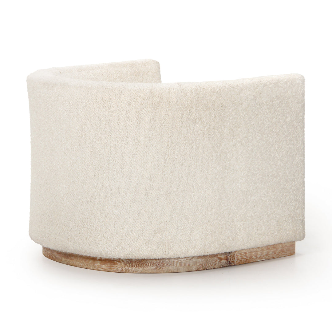 Modern Geometric Bouclé Lounge Chair