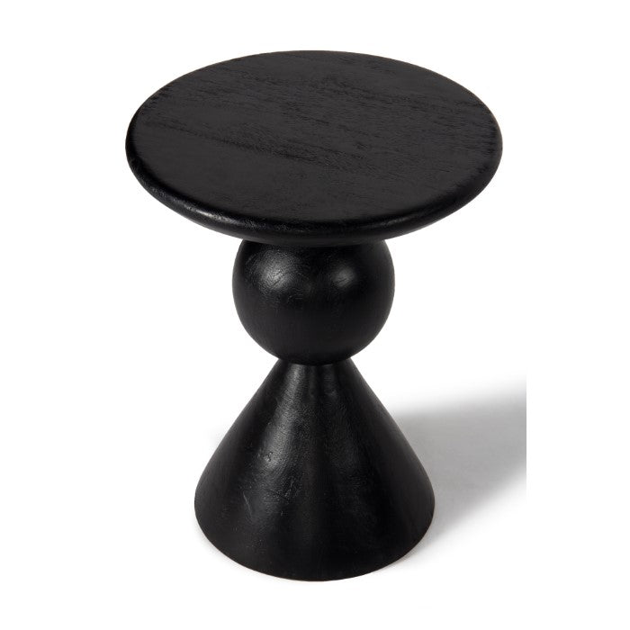 Geometric Vibe Solid Wood Cocktail Table - Charcoal