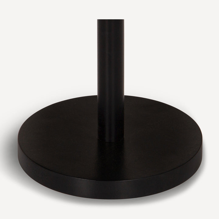 Sleek Brass-Plated Stone Cocktail Table - Ebony