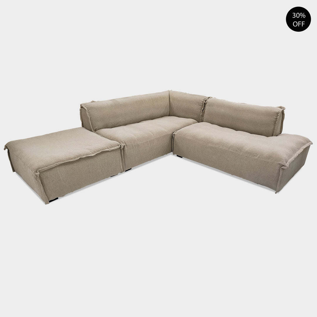 CasaBreeze Linen Lounge Chaise