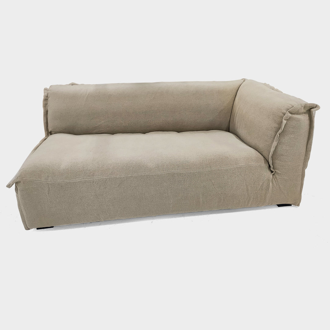 CasaBreeze Linen Lounge Chaise
