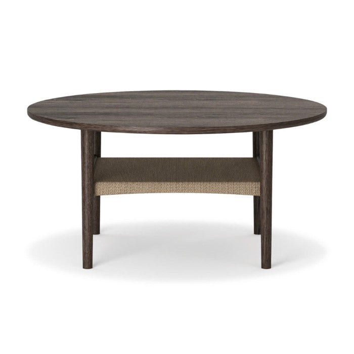 Boho Charm Round Oak End Table