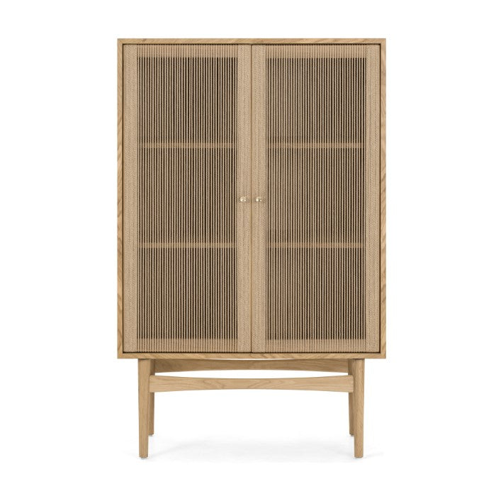 RetroVibe Solid Oak Panel Cabinet