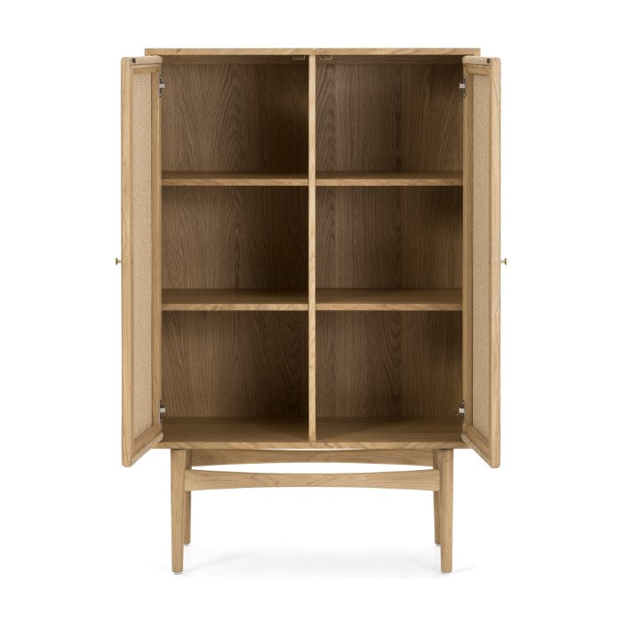 RetroVibe Solid Oak Panel Cabinet