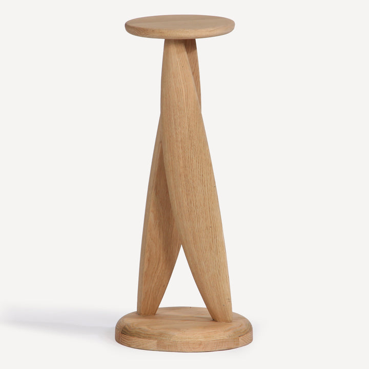 Nature's Perch Solid Oak Side Table