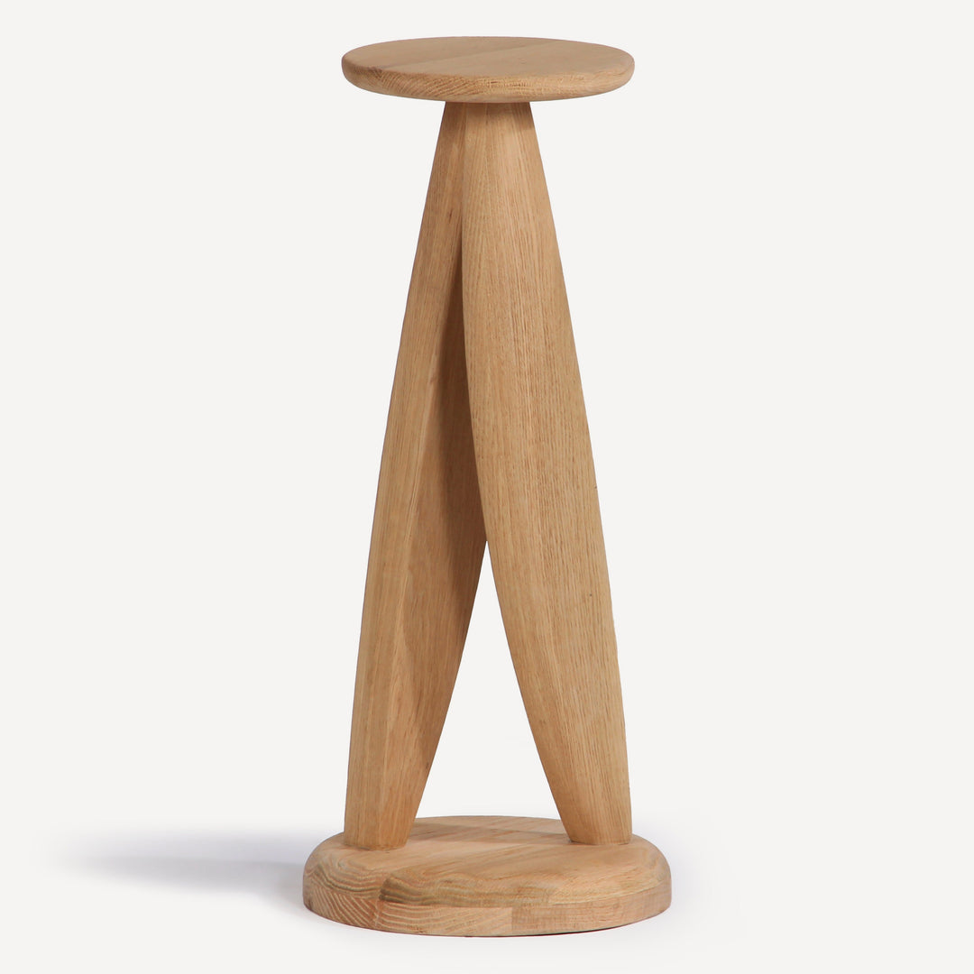 Nature's Perch Solid Oak Side Table