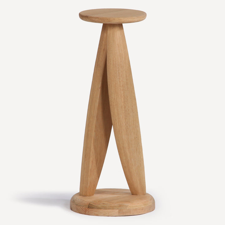 Nature's Perch Solid Oak Side Table