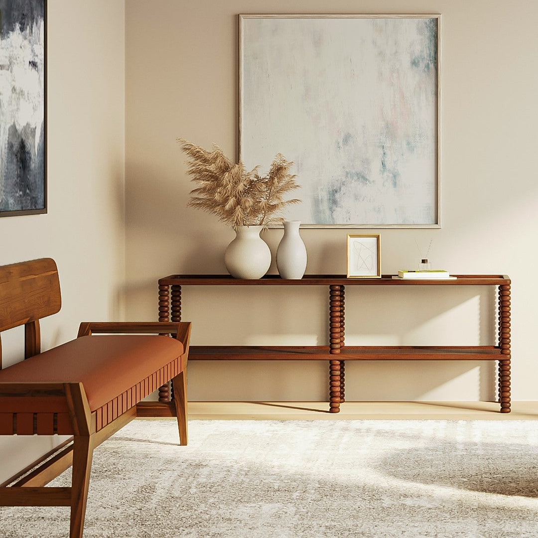 Whirlwind Solid Wood Display & Storage Console
