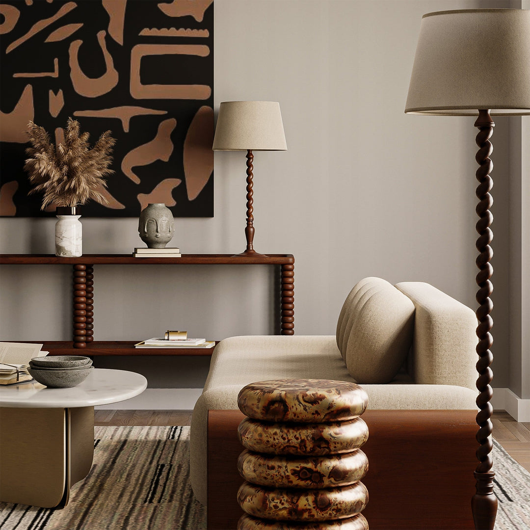 Whirlwind Solid Wood Display & Storage Console