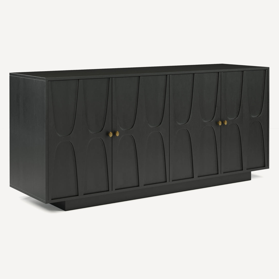 AquaVia Solid Wood Storage Solution