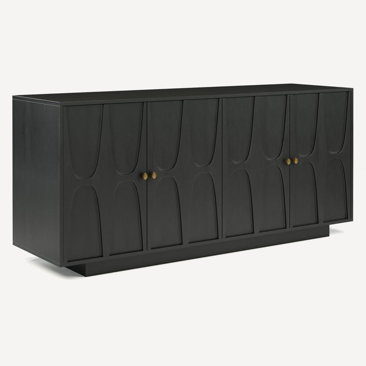 AquaVia Solid Wood Storage Solution