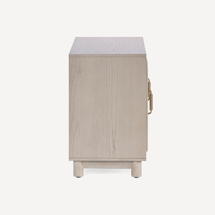 Timeless Cane-Door Oak Grain Sideboard