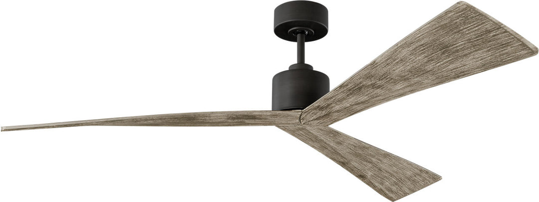 Adler 60 Ceiling Fan in with Light Grey Weathered Oak Blades Aged Pewter
