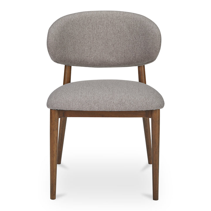 Vintage-Chic Wingback Dining Chair in Dark Espresso