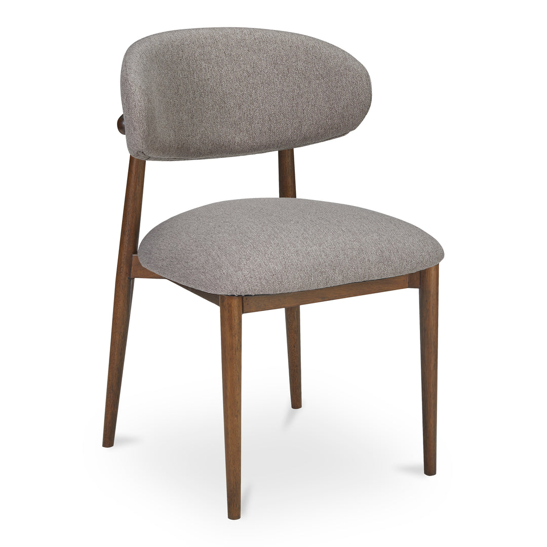 Vintage-Chic Wingback Dining Chair in Dark Espresso
