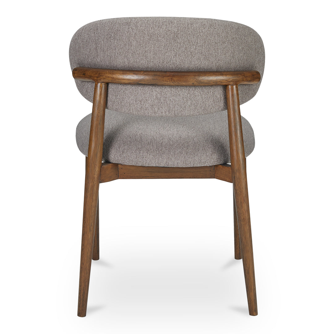 Vintage-Chic Wingback Dining Chair in Dark Espresso