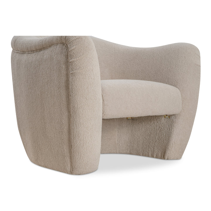 Boucle-Shearling Retro Fold Chair