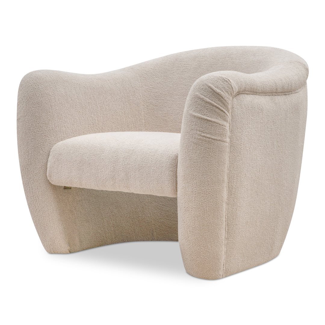 Boucle-Shearling Retro Fold Chair