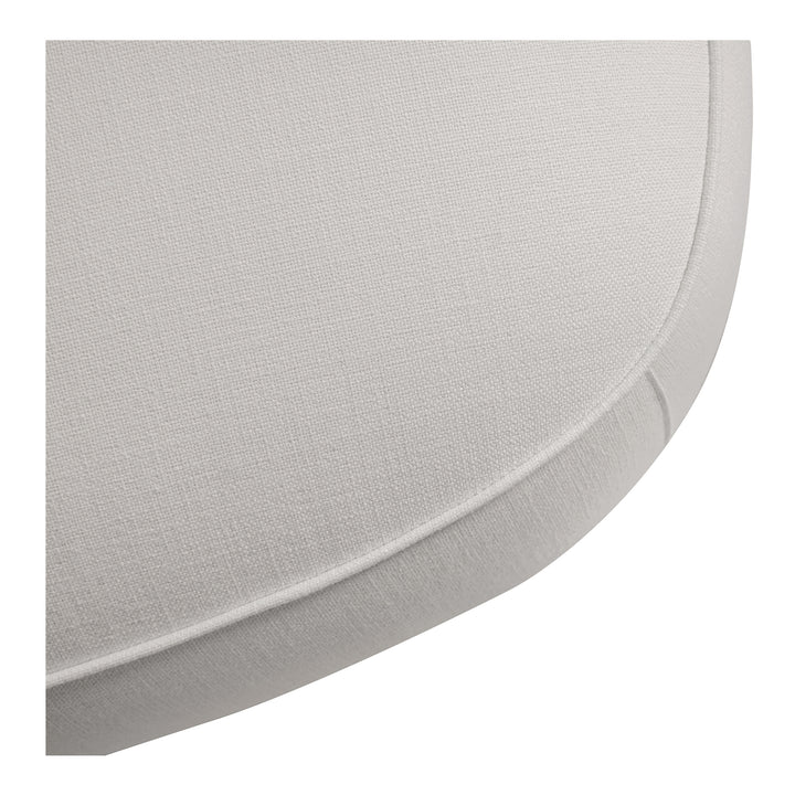 Curvy Comfort Floater: Modern Ottoman with Stain Resistant Upgrade