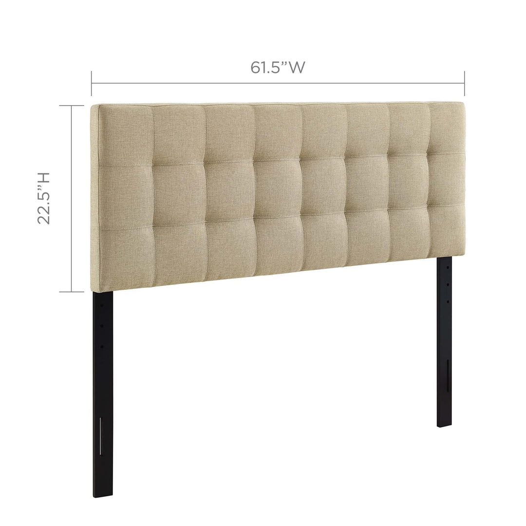 Ilea Upholstered Gray Headboard - Queen