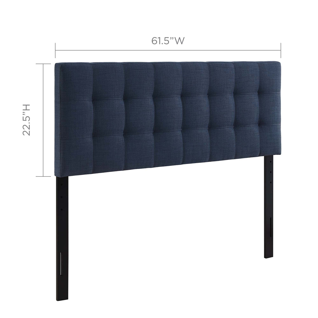 Ilea Upholstered Gray Headboard - Queen