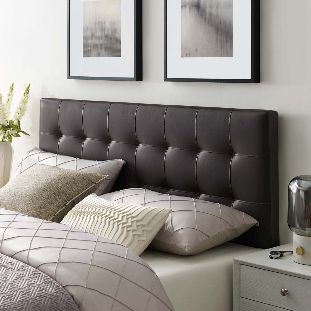 Luna Upholstered Vinyl Queen Headboard