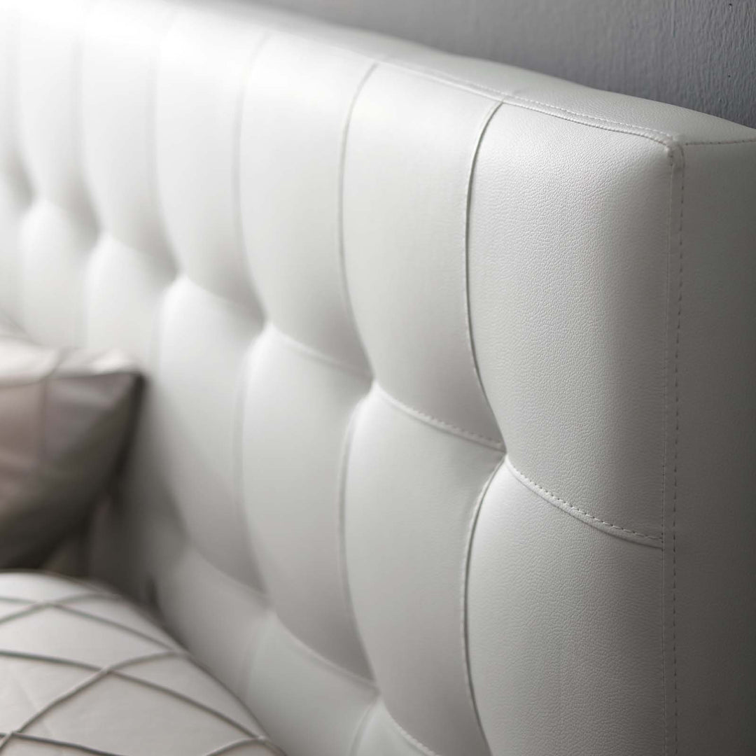 Luna Upholstered Vinyl Queen Headboard