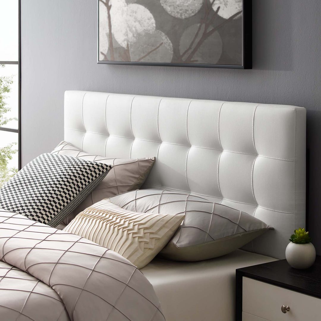 Luna Upholstered Vinyl Queen Headboard