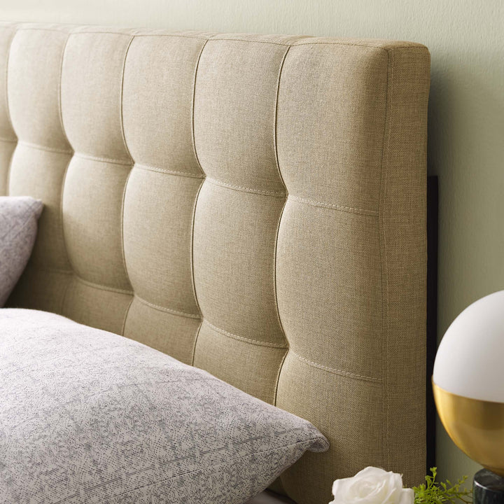 Luxe Upholstered Fabric King Headboard