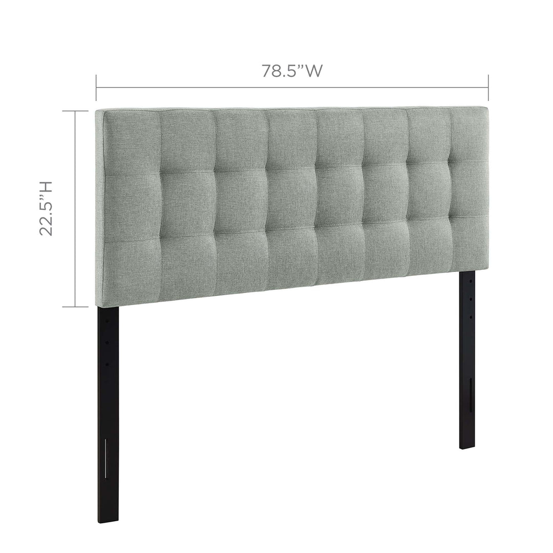 Luxe Upholstered Fabric King Headboard