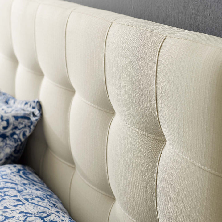 Luxe Upholstered Fabric King Headboard