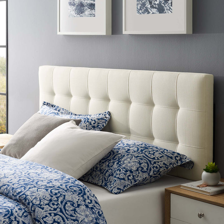 Luxe Upholstered Fabric King Headboard