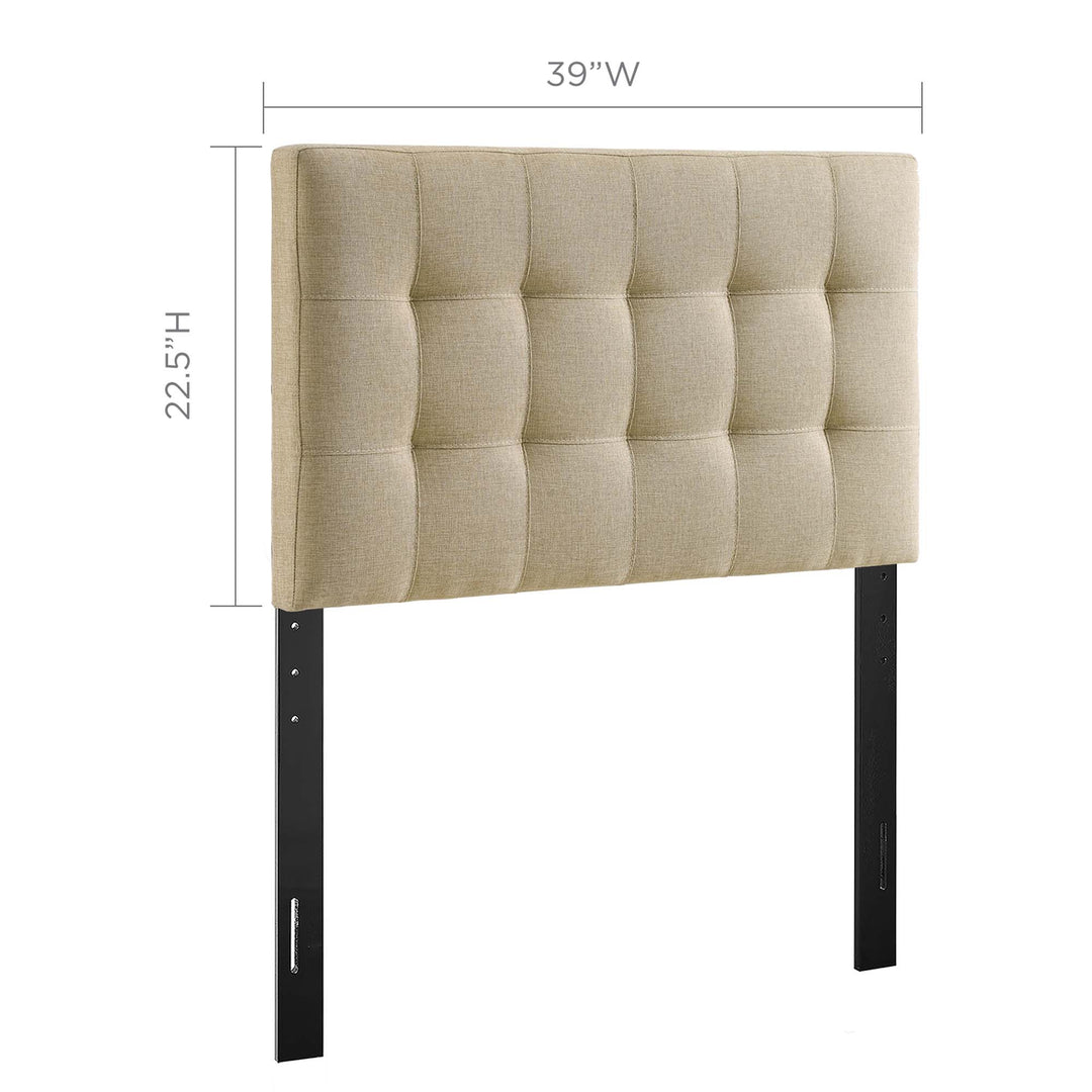 Luna Upholstered Fabric Twin Headboard