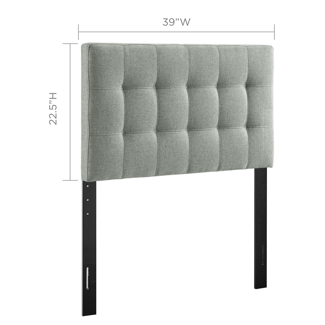 Luna Upholstered Fabric Twin Headboard