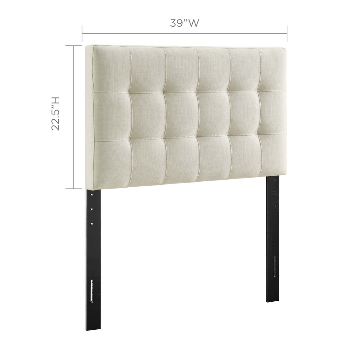 Luna Upholstered Fabric Twin Headboard