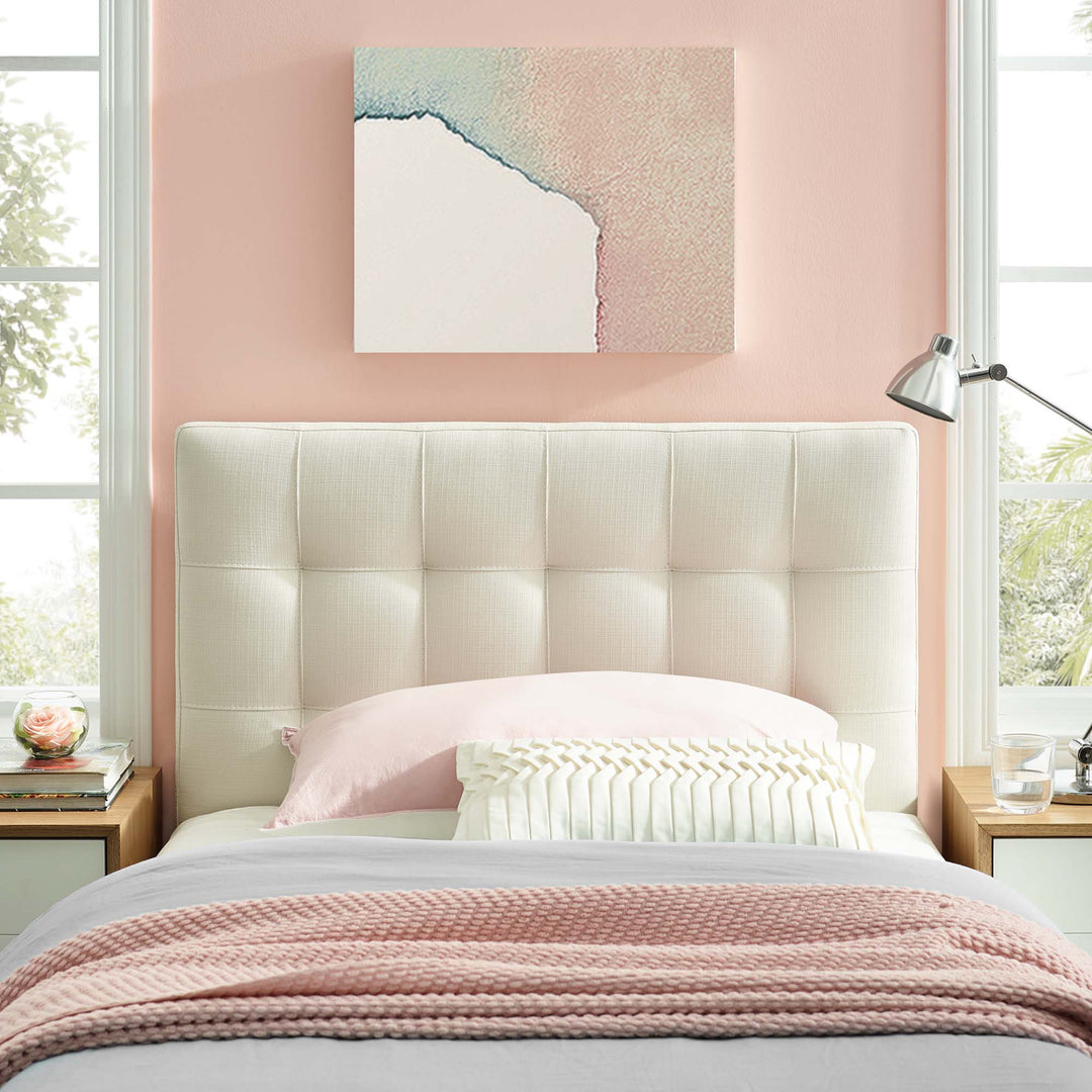 Luna Upholstered Fabric Twin Headboard