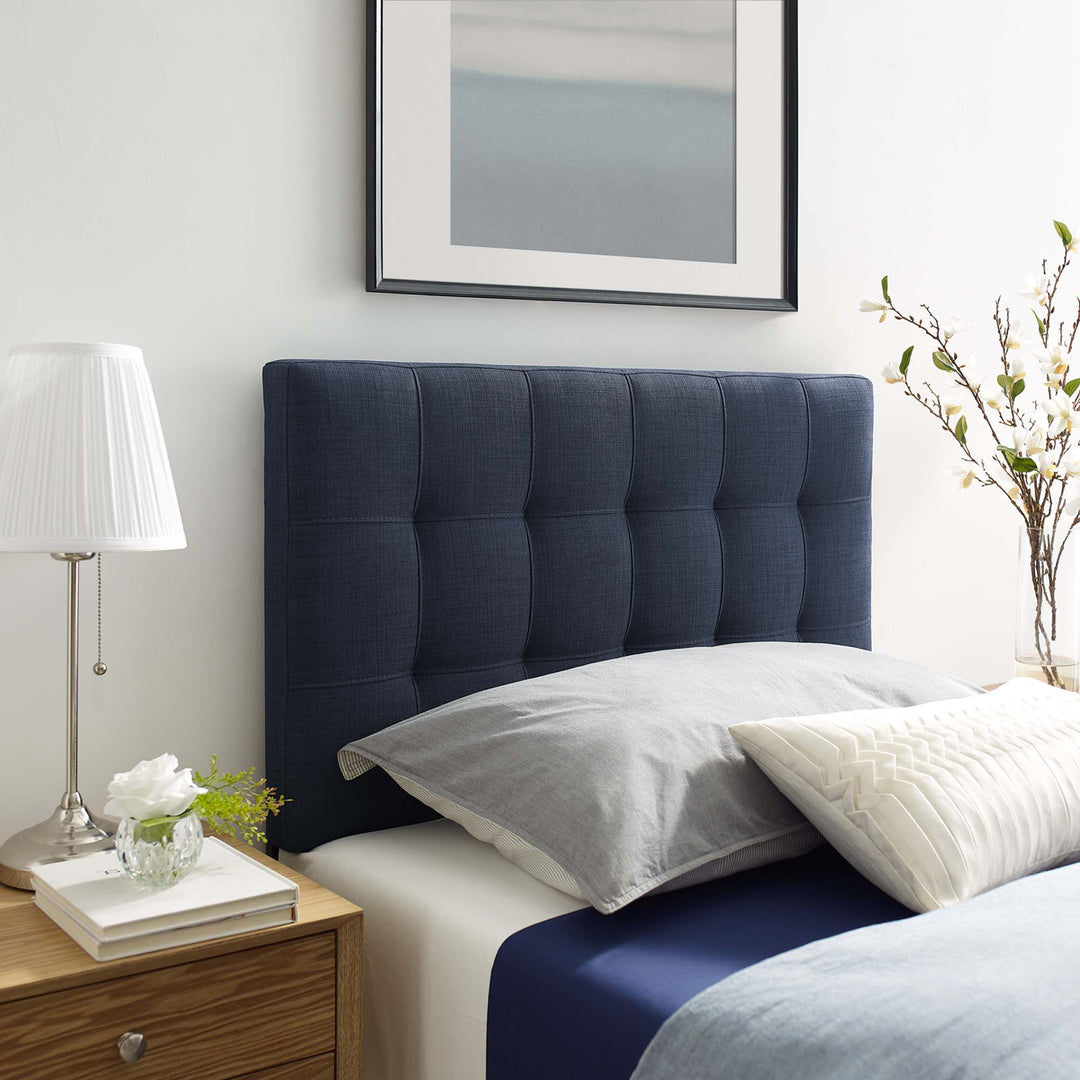 Luna Upholstered Fabric Twin Headboard