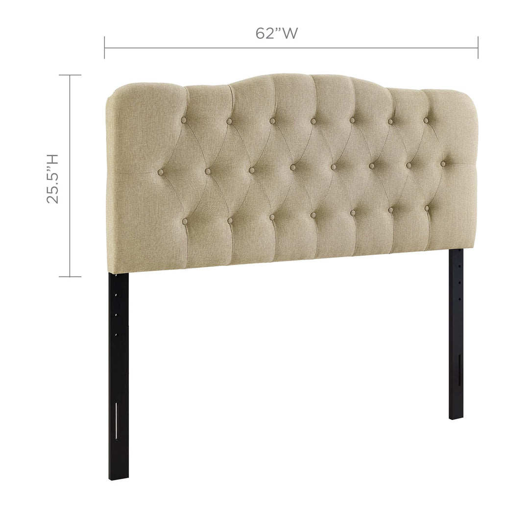 Amelia Upholstered Fabric Queen Headboard