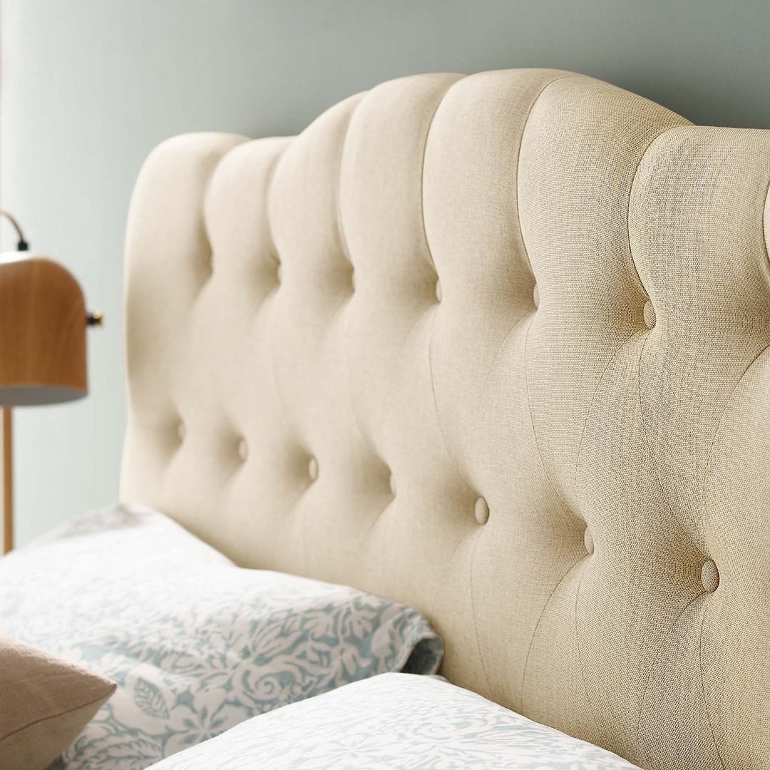 Amelia Upholstered Fabric Queen Headboard