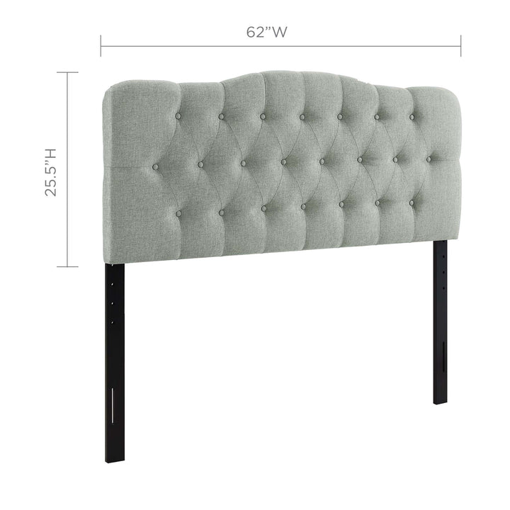 Amelia Upholstered Fabric Queen Headboard