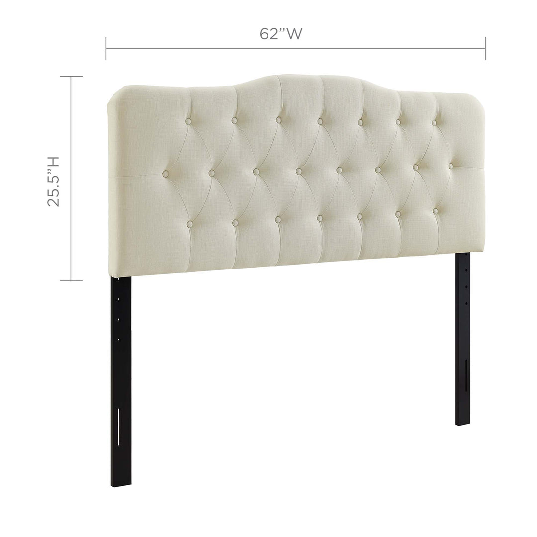 Amelia Upholstered Fabric Queen Headboard