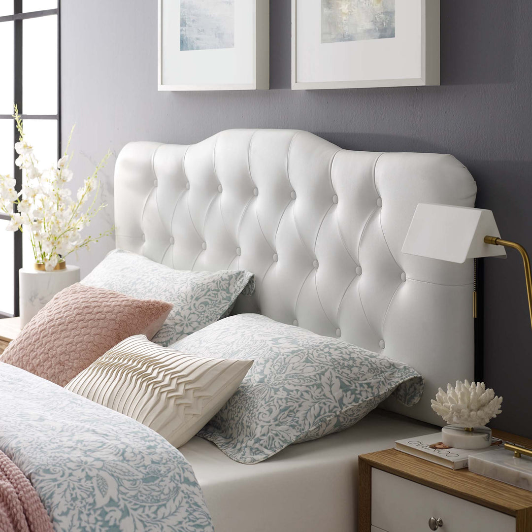 Ariella Upholstered Vinyl Queen Headboard